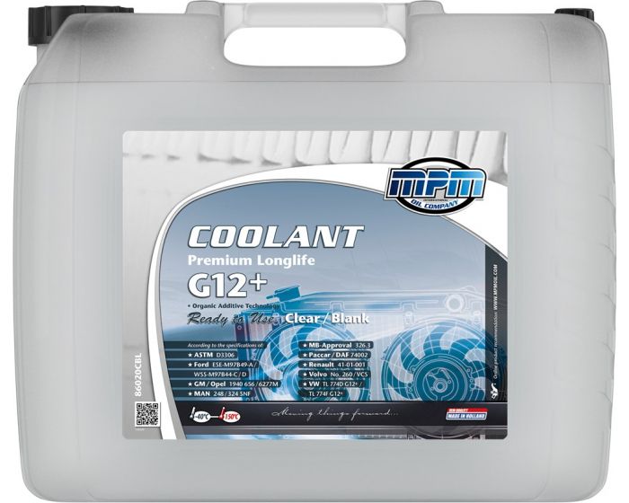 Liquide-de-refroidissement-Coolant-Premium-Longlife--40°C-G12+-Ready-to-Use-Clear/Blank-20l-Jerrycan