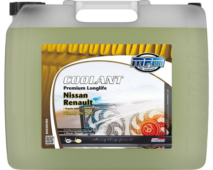 Liquide-de-refroidissement-Coolant-Premium-Longlife--40°C-Renault-/-Nissan-Ready-to-Use-20l-Jerrycan